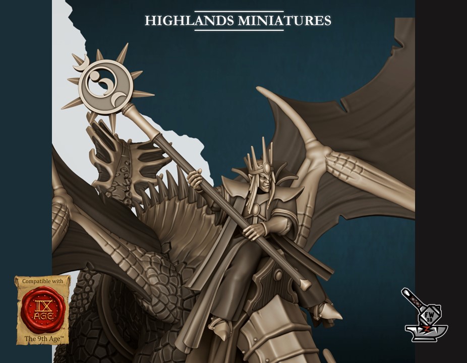 Mage Aegean Elf on dragon - Image 3