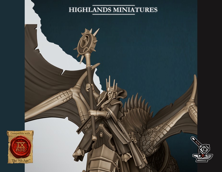 Mage Aegean Elf on dragon - Image 2
