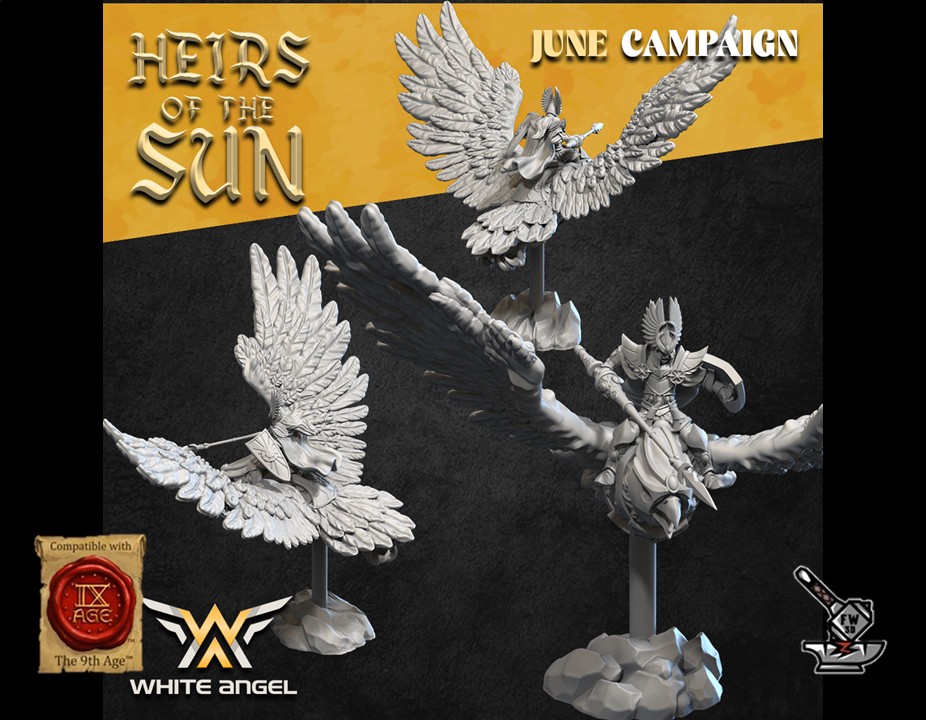 Prince Elfe Heirs of the Sun sur grand aigle – Image 2