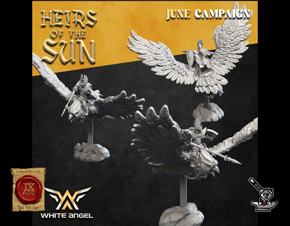 Prince Elfe Heirs of the Sun sur grand aigle – Image 3