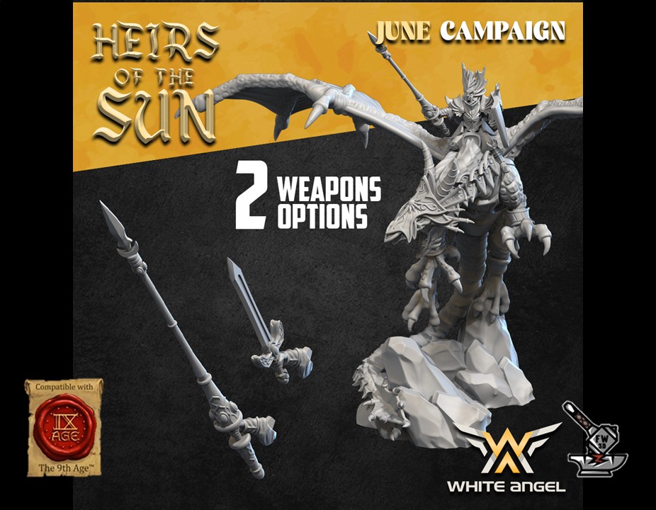 Seigneur Elfe Heirs of the Sun sur dragon – Image 3