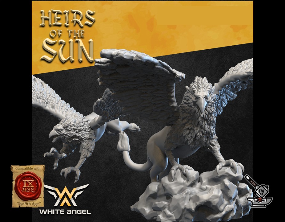 2 Griffons Elfe Heirs of the Sun
