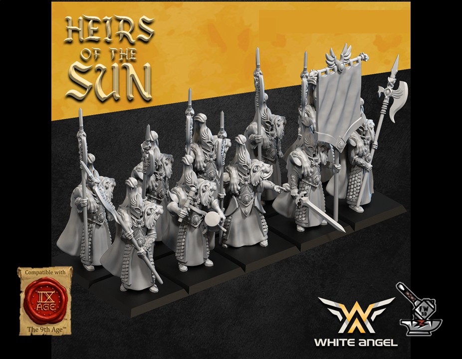 10 Gardes Lion Elfes of the Sun
