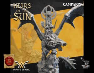 Seigneur Elfe du Lion Heirs of Sun sur dragon du Lion