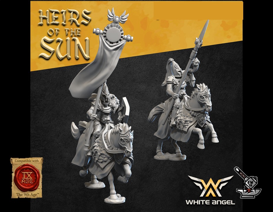 5 gardes impériaux montés des Elfes du Lion Heirs of the Sun – Image 3
