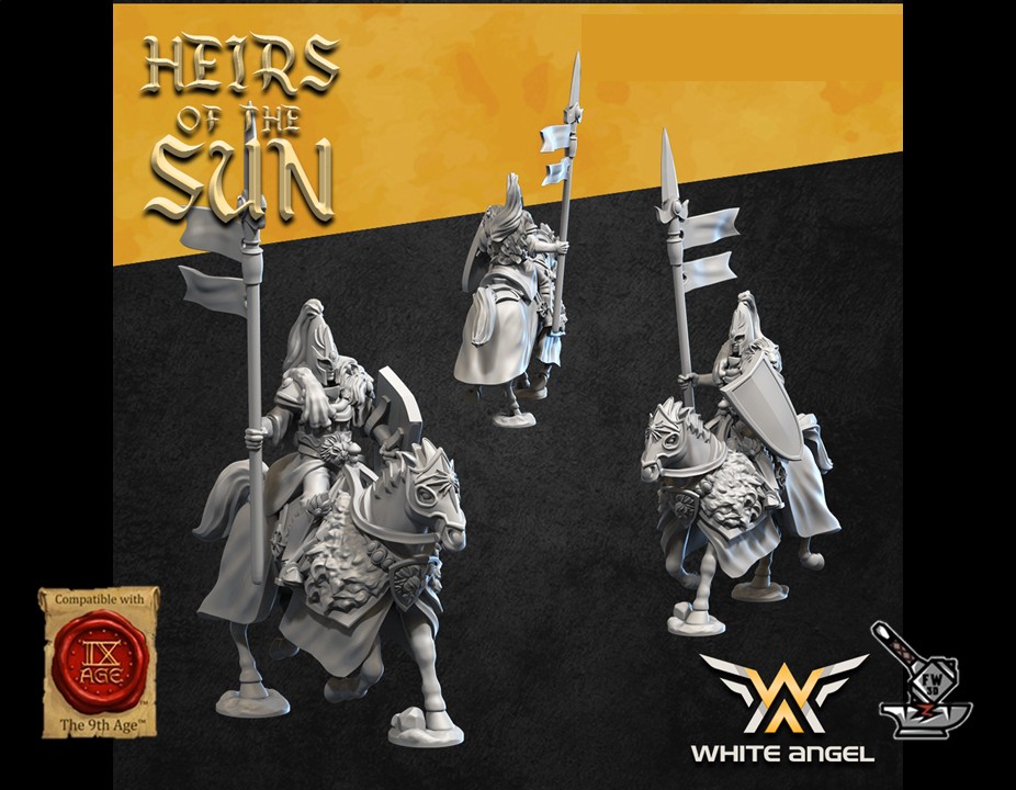 5 gardes impériaux montés des Elfes du Lion Heirs of the Sun – Image 4