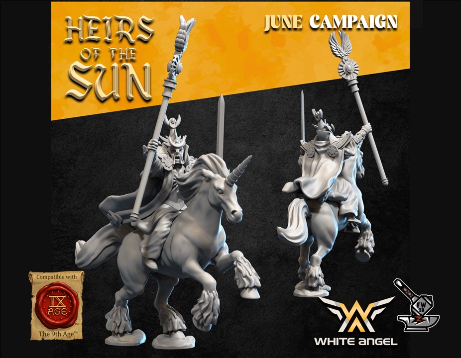 Archimage Elfe Heirs of the Sun sur licorne - Image 2