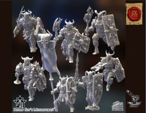 5 Guerriers du Chaos avec boucliers