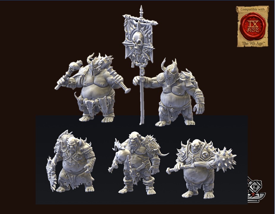 5 Ogres du Chaos