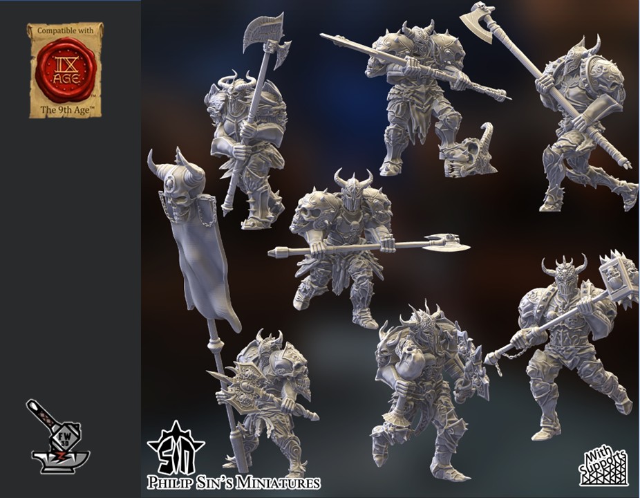7 Elus du Chaos avec armes lourdes