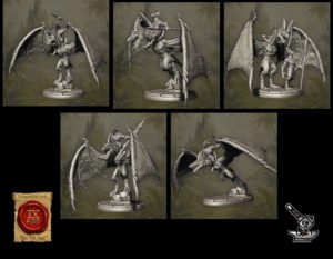 5 Cavaliers ailés du Chaos avec lances