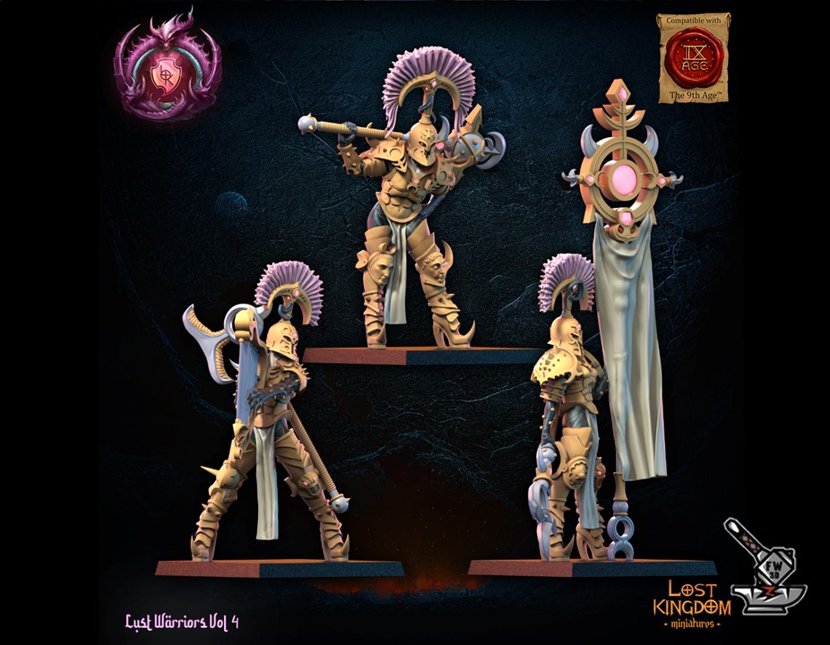 Etat-major des élus de la luxure avec hallebardes - Image 2