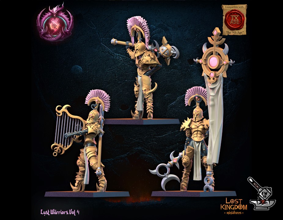 Etat-major des élus de la luxure avec hallebardes - Image 3