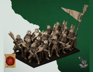 10 Elfes sauvages avec haches des bois (Axeman Wooden)