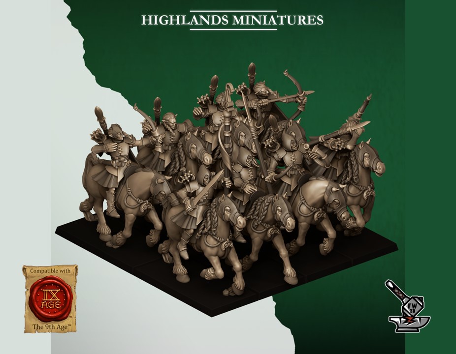10 Mounted Wild Elf Archers - Image 4
