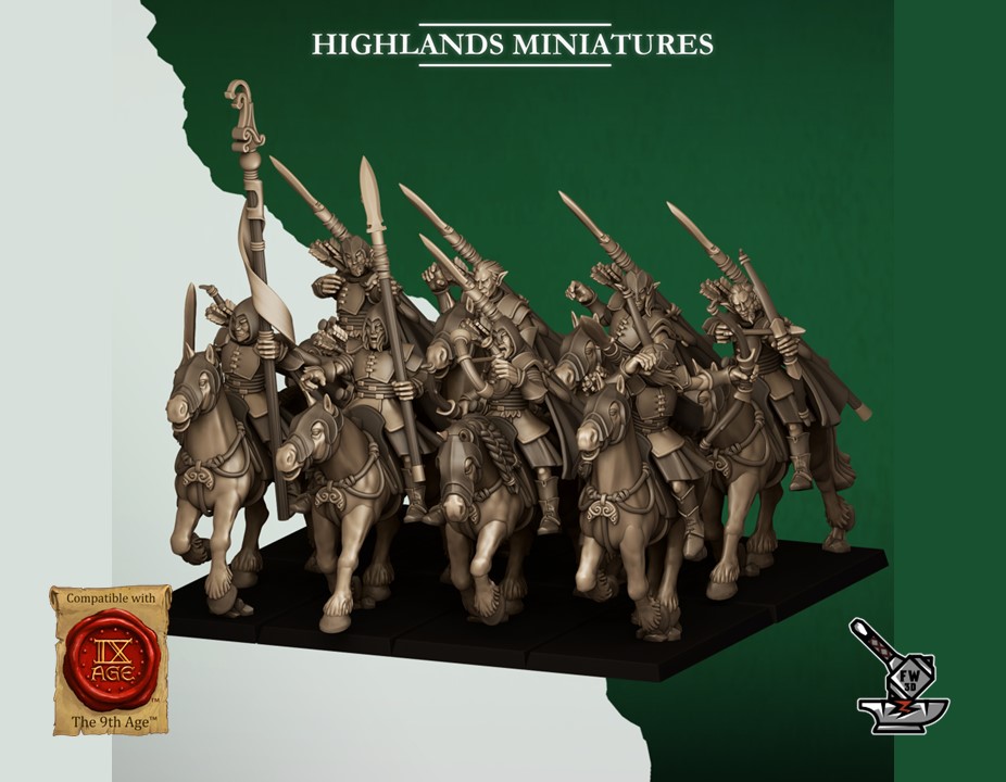 10 Mounted Wild Elf Archers