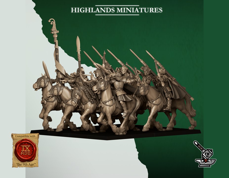 10 Mounted Wild Elf Archers - Image 3