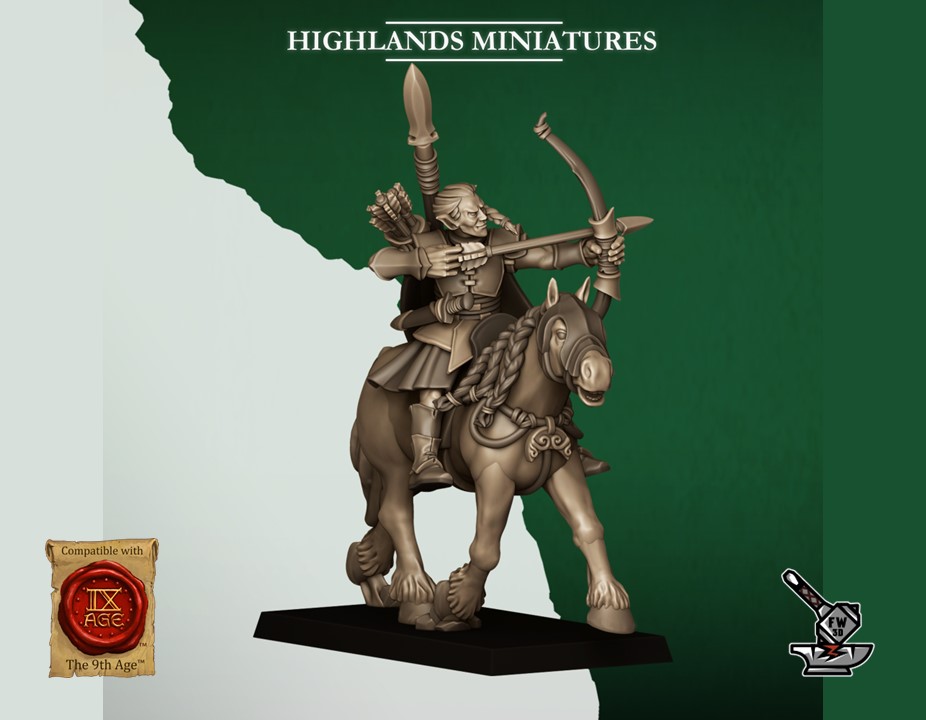 10 Mounted Wild Elf Archers - Image 7