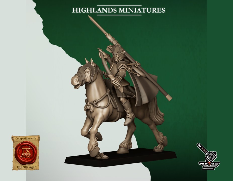 10 Mounted Wild Elf Archers - Image 8