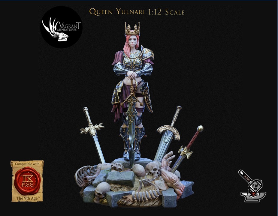 Yulnari, Queen of Zihor, à pied et montée, avec décors de socles – Image 7