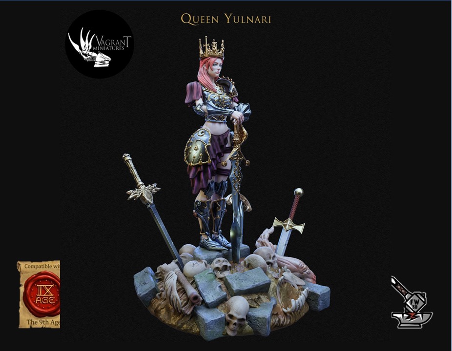 Yulnari, Queen of Zihor, à pied et montée, avec décors de socles – Image 6