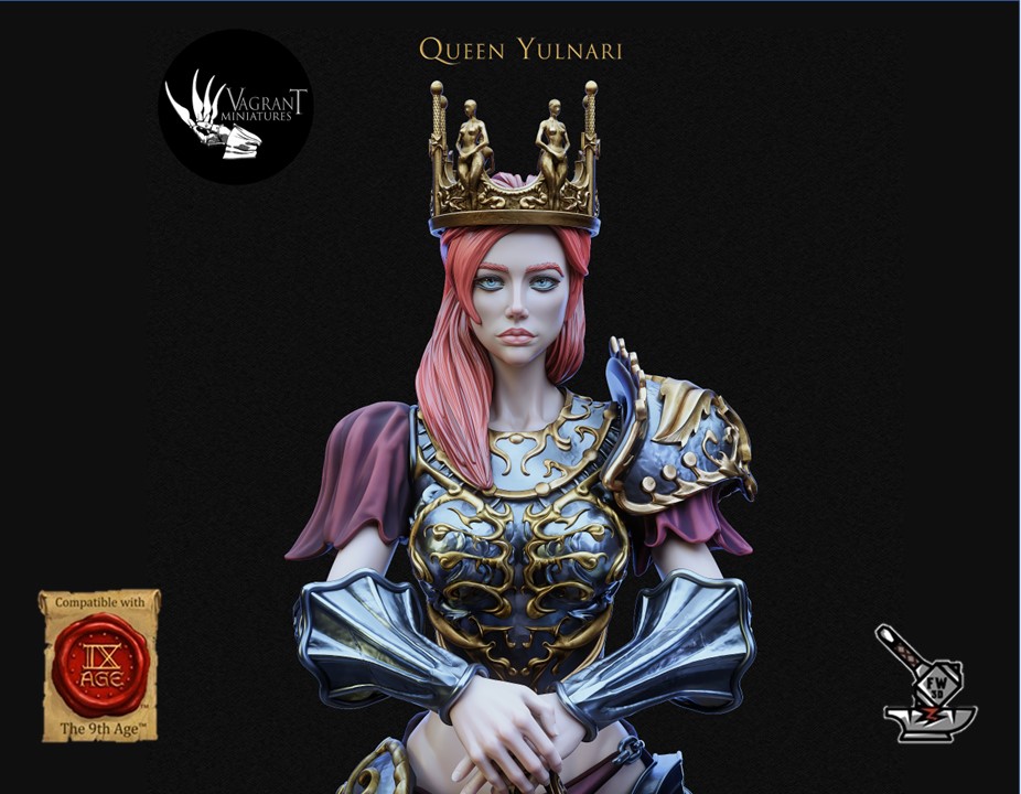 Yulnari, Queen of Zihor, à pied et montée, avec décors de socles – Image 5
