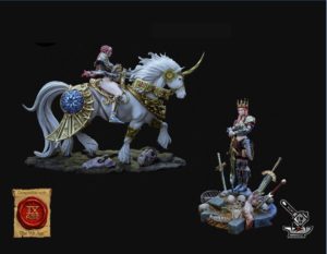 Yulnari, Queen of Zihor, à pied et montée, avec décors de socles