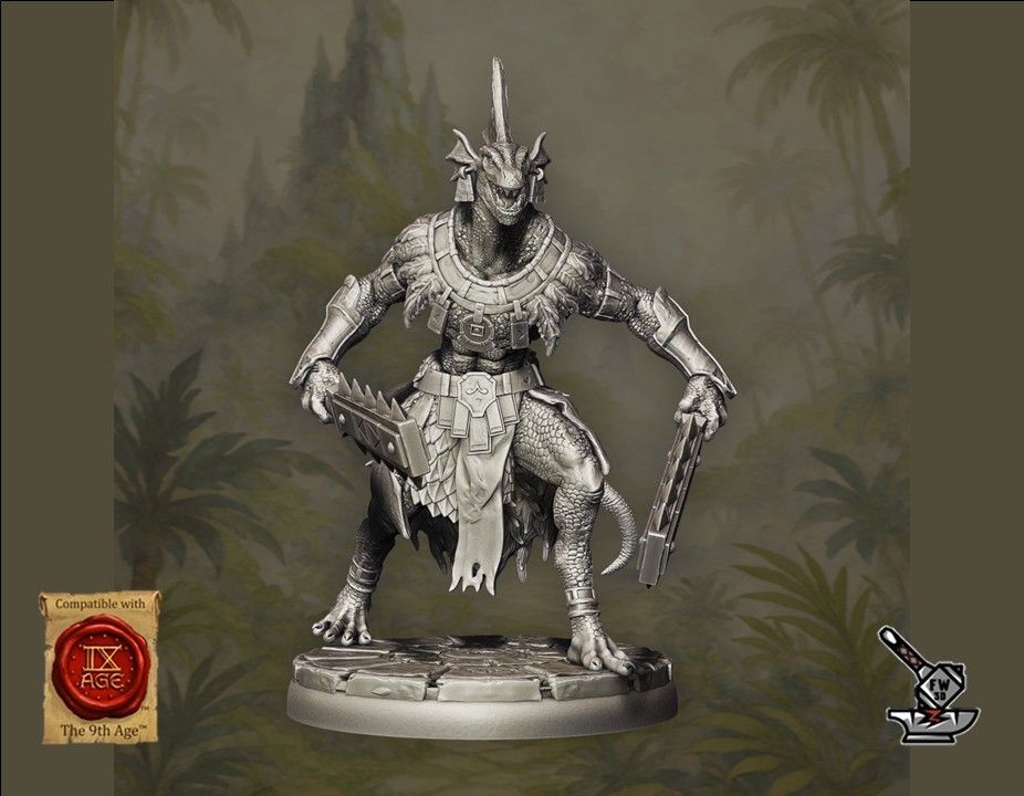 10 Lizardmen Fighters - Image 8