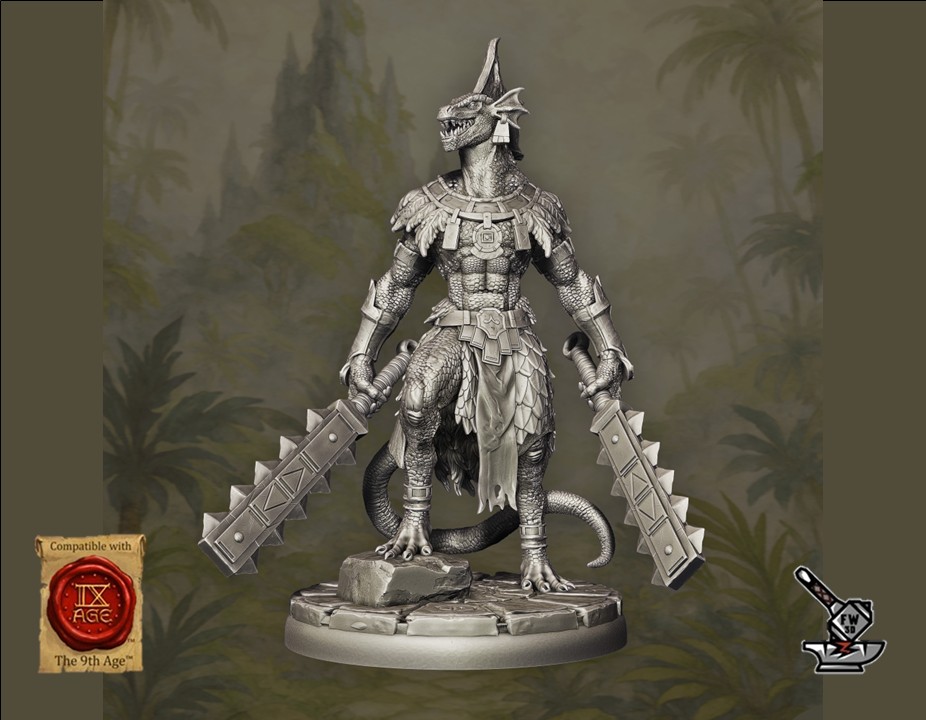 10 Lizardmen Fighters - Image 4