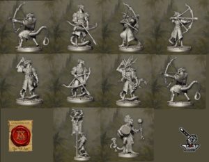 10 Archers Homme-Lézards