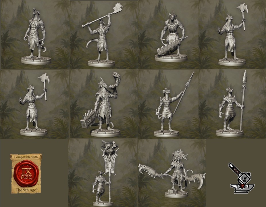 10 Pathfinders Lizardmen