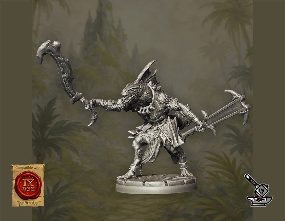 10 gecko scouts Lizardmen - Image 5