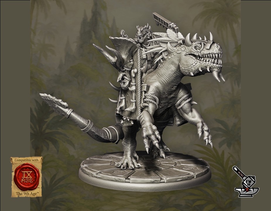 5 Cavaliers Razorclaw Homme-Lézards avec armes et boucliers – Image 5