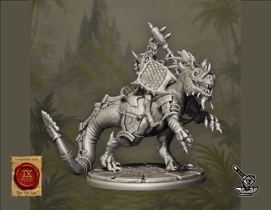 5 Cavaliers Razorclaw Homme-Lézards avec armes et boucliers – Image 2