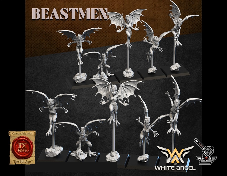 5 Harpies Homme-bêtes