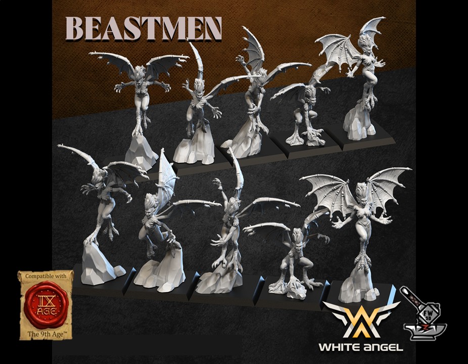 10 Harpies Homme-bêtes