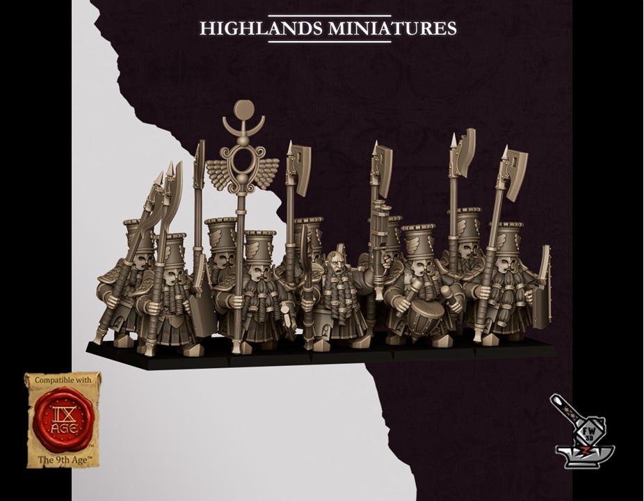 10 Gardes lourds des Sons Of Marduk avec armes et boucliers