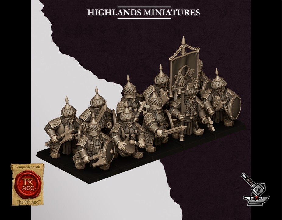 10 Guerriers des Sons of Marduk avec armes et boucliers – Image 3