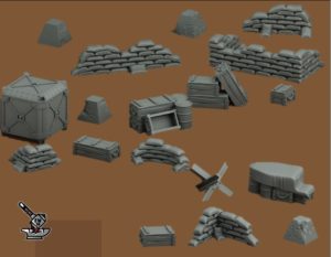 Gothic Sector: Pack d'accessoires de terrain en résine