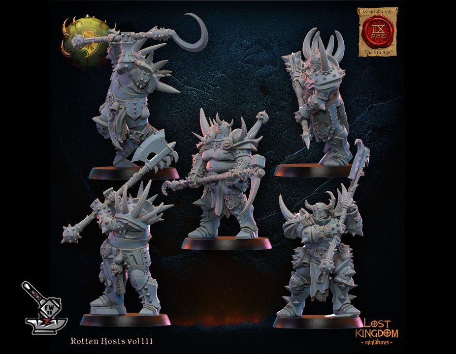 13 guerriers des Putrid Chosen avec état-major - Image 6