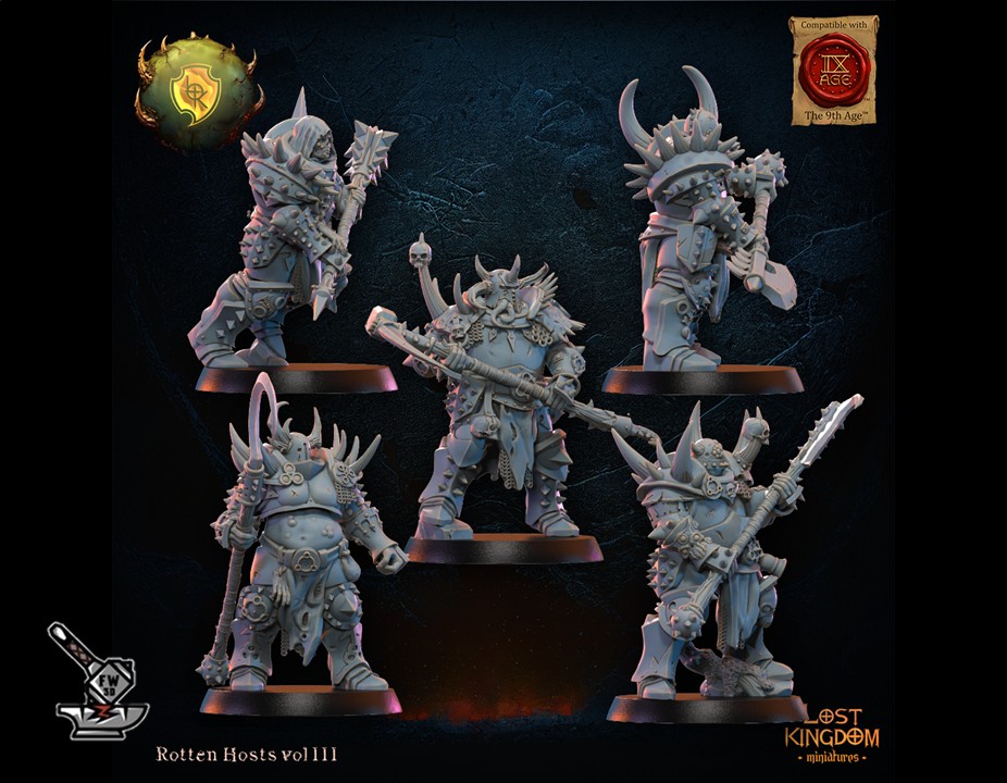 5 guerriers des Putrid Chosen (rear row) - Image 2