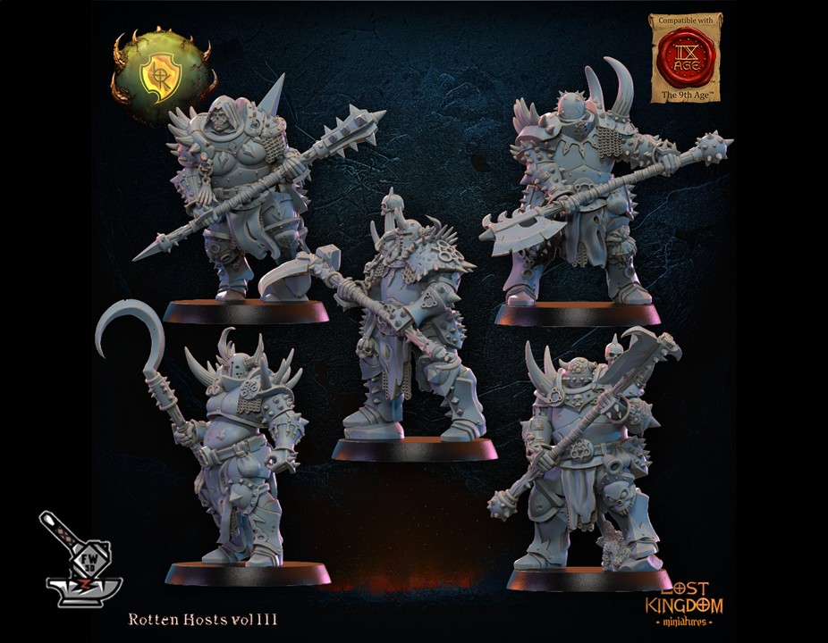 5 guerriers des Putrid Chosen (rear row) - Image 3