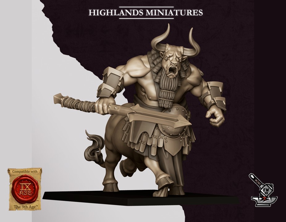 6 Minotaures Sons of Marduk avec lances - Image 3