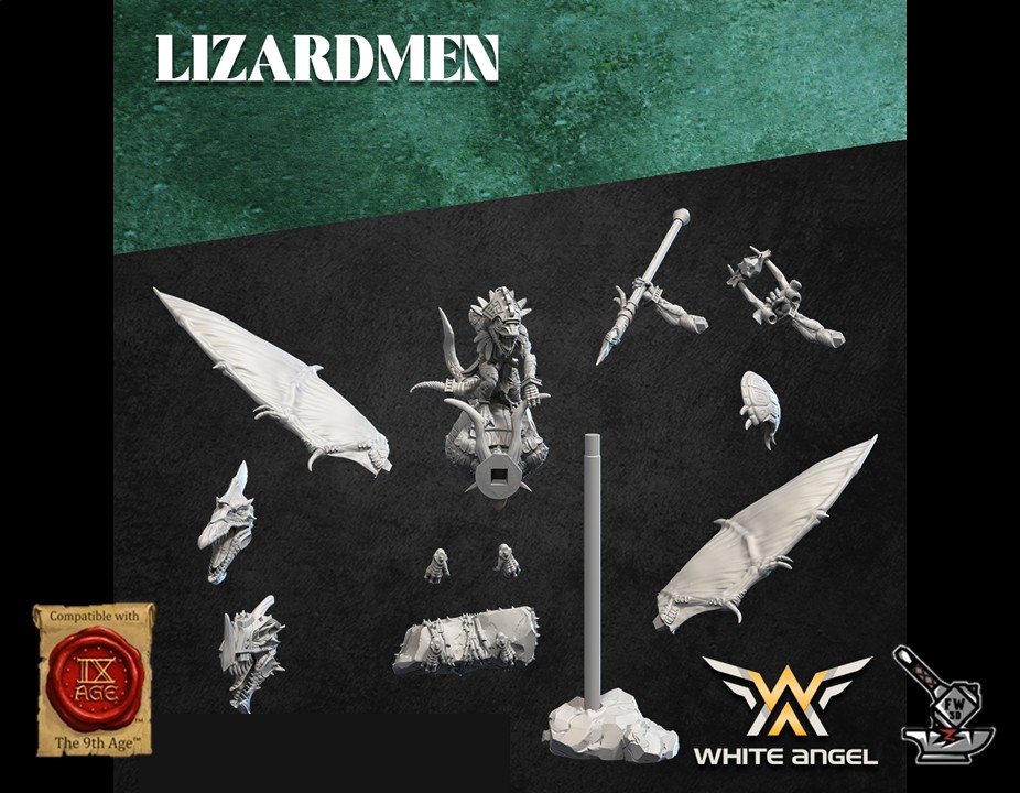 3 Skycrawler Lézards avec griffes et boucliers - Image 3