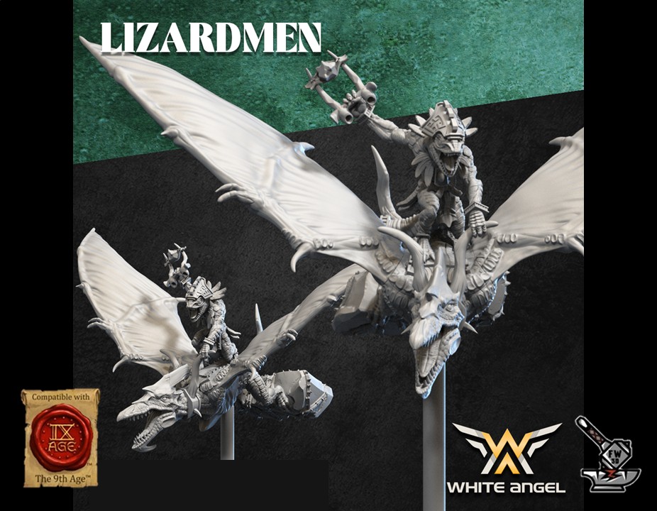 3 Skycrawler Lézards avec griffes et boucliers - Image 2