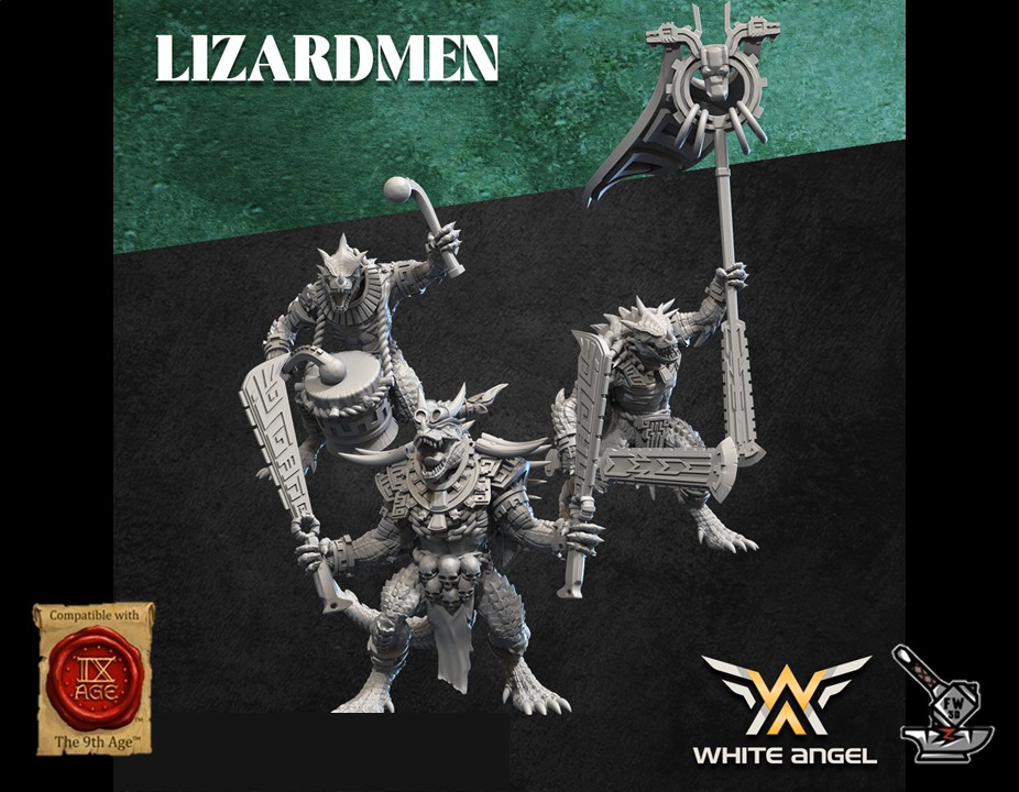 10 Guerriers Lézards avec deux armes – Image 3