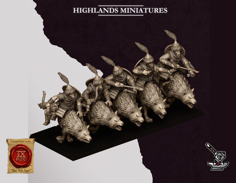 10 Chevaucheurs Hobgobelins des Sons of Marduk avec arcs