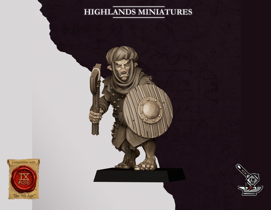 10 Guerriers Hobgobelins des Sons of Marduk avec armes et boucliers – Image 3