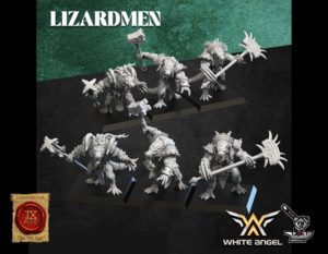 3 Crocogators Lézards avec armes lourdes