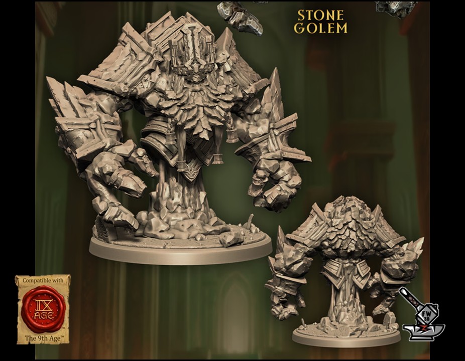Golem de pierre Nain AOO